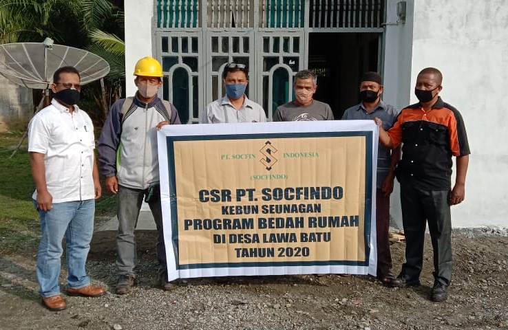 PT Scofindo Seunagan Bedah Rumah Warga Nagan Raya