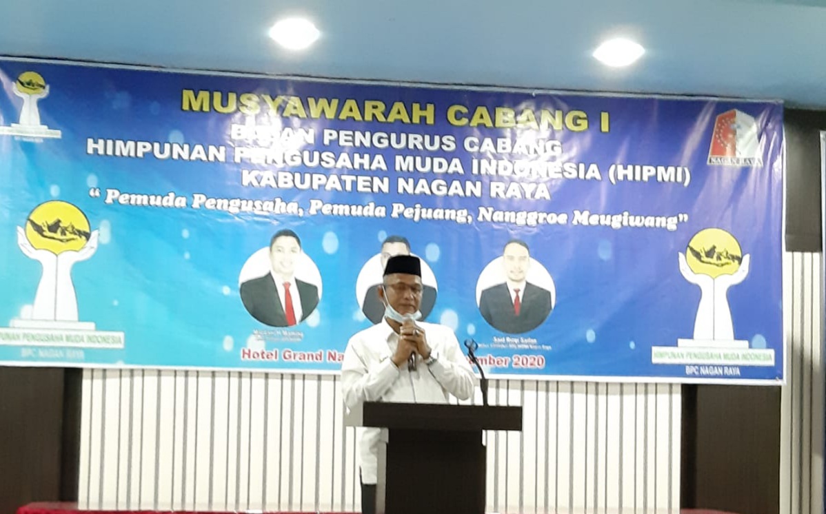 Muscab BPC Hipmi Nagan Raya di Buka oleh Bupati