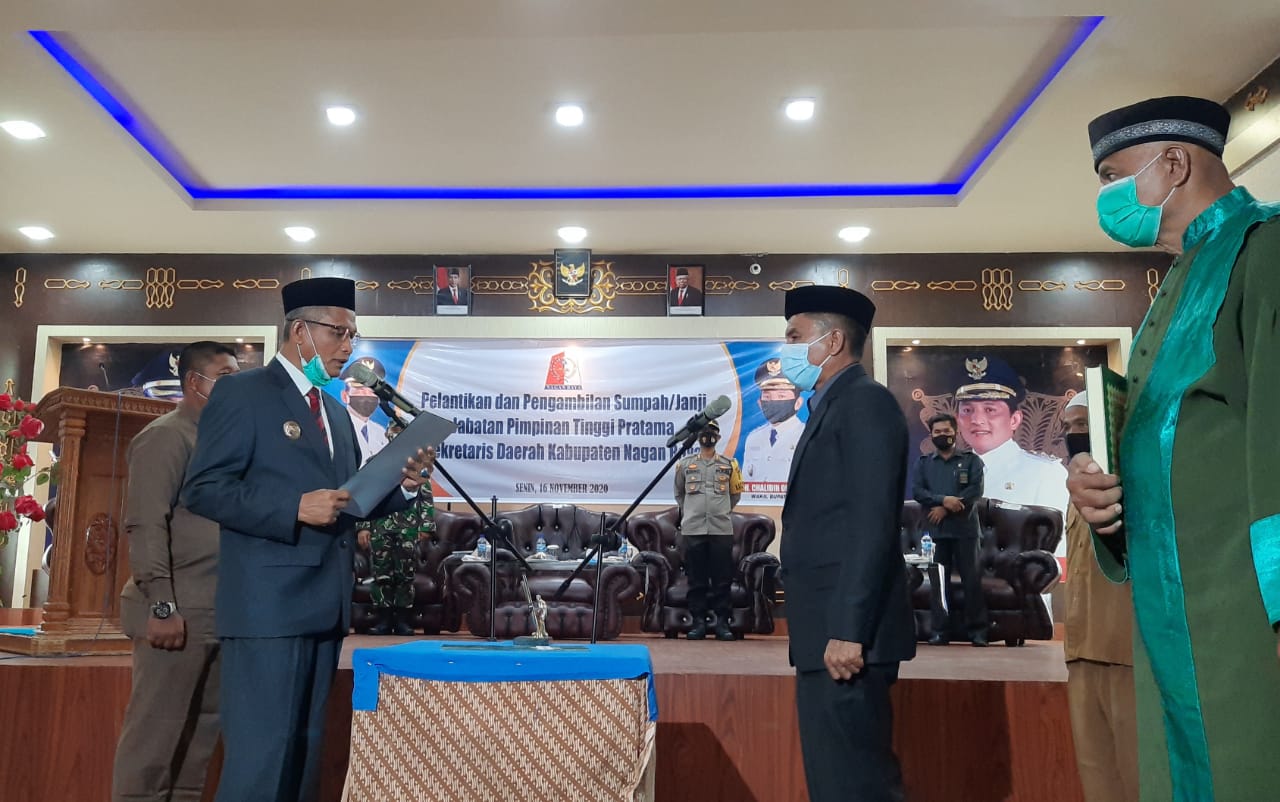Bupati Nagan Raya Lantik Ir Ardimartha Sebagai Sekda