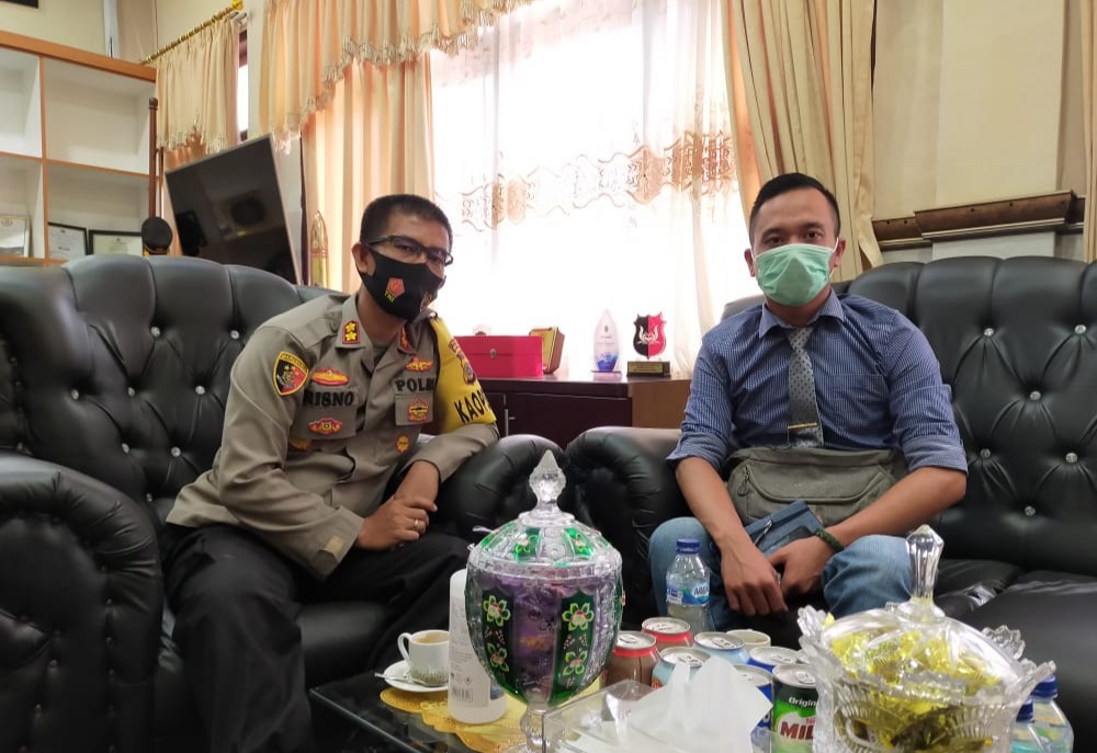 YLBH AKA Silaturrahmi dengan Kapolres Nagan Raya