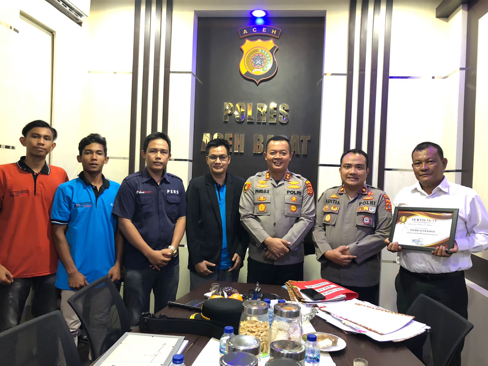 Polres Aceh Barat Terima Anugrah Penghargaan Sebagai Sahabat Narasi Terkini