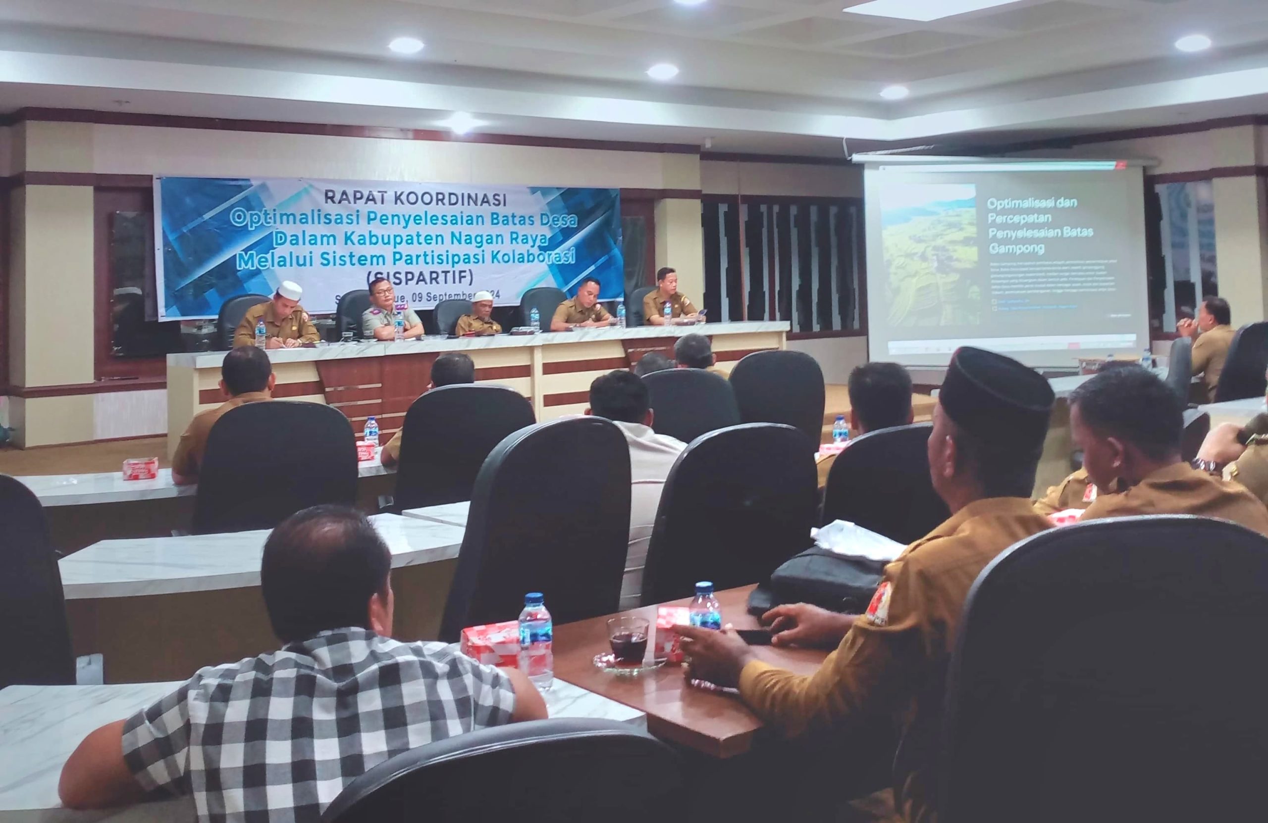 Pemkab Nagan Raya Gelar Rakor untuk Percepat Penyelesaian Batas Gampong dengan Sispartif