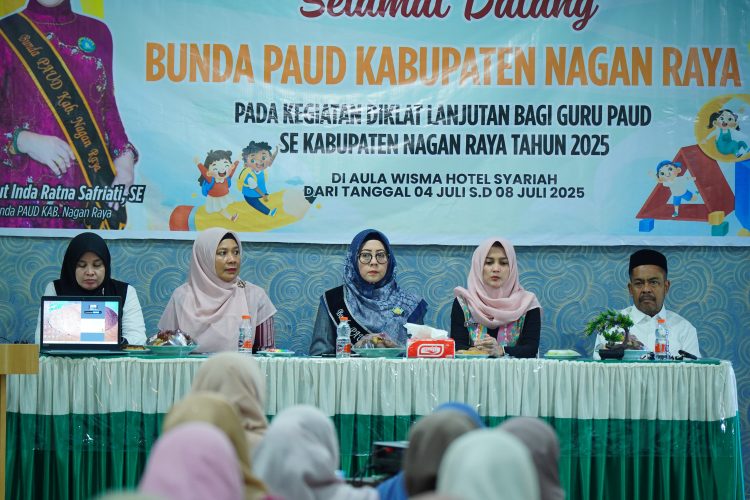 Bunda PAUD Kabupaten Nagan Raya Buka Diklat Guru PAUD Tahun 2025