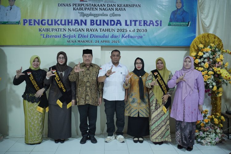 Bupati Kukuhkan Bunda Literasi Kabupaten Nagan Raya Periode 2025–2030