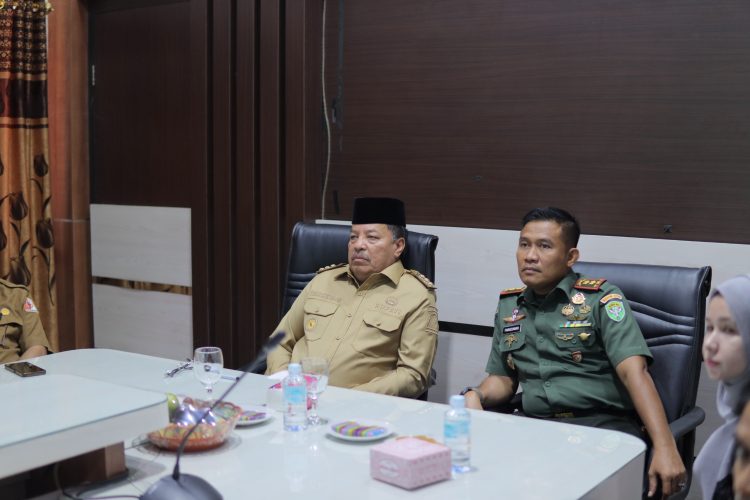 Bupati Nagan Raya Ikuti Rakor Pengendalian Inflasi dan Sosialisasi Sekolah Rakyat 2025