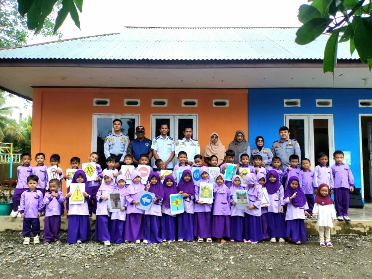 Dishub Nagan Raya gelar Sosialisasi Sadar Lalu Lintas Anak Usia Dini di TKIT Ar-Rahman