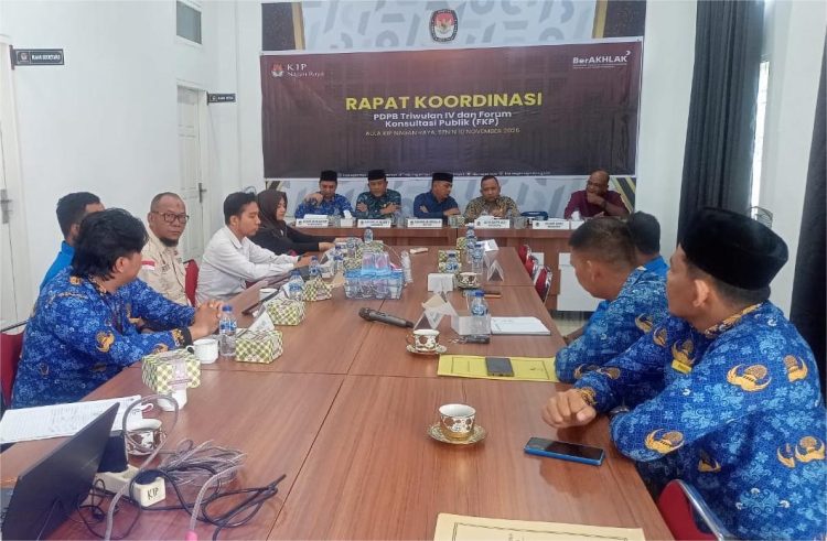 KIP Nagan Raya gelar Rapat Koordinasi PDPB Triwulan IV dan FKP