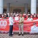 Sambut HUT RI ke-80, Wabup Nagan Raya Serahkan Ribuan Bendera Merah Putih