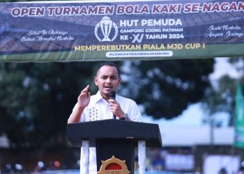 Ketua DPRK Buka Turnamen HUT Pemuda Ujong Fatihah,Perebutkan Piala MJD CUP 1