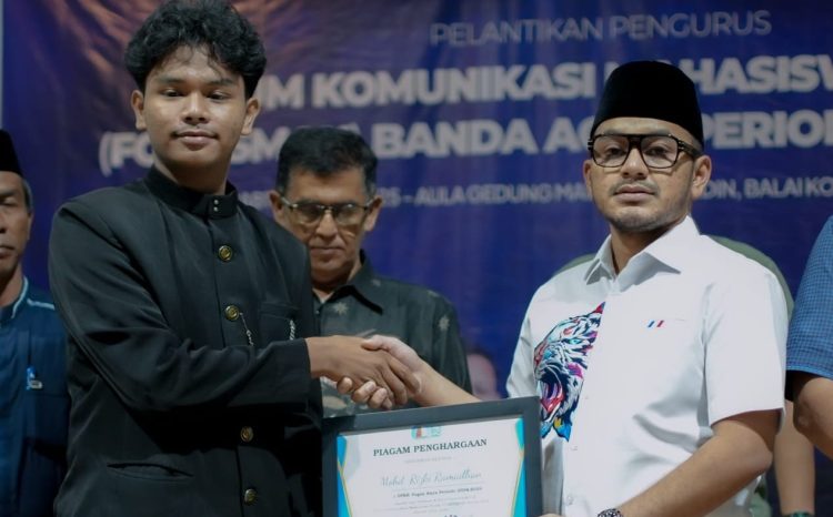 Ketua DPRK Nagan Raya Hadiri Pelantikan Mahasiswa Fokusmak di Banda Aceh