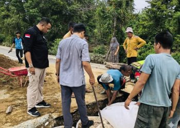 Penanganan Sementara Rampung, Jembatan Alue Siron Kembali Bisa Dilalui