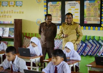 Wabup Raja Sayang Lakukan Tinjau Pelaksanaan ANBK di Nagan Raya