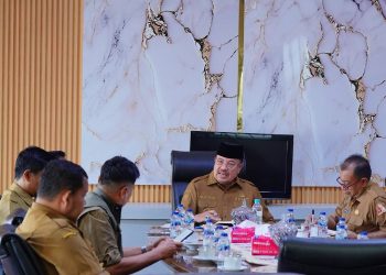 Bupati Nagan Raya Terima Audiensi Tim BNPB, Bahas Percepatan Huntara