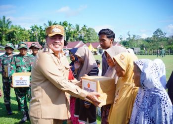 Bupati TRK Pimpin Upacara Pembukaan TMMD ke-127 Tahun 2026 di Kecamatan Beutong