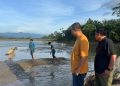 Gelembung Gas Muncul di Darul Makmur, Tim Pemkab Nagan Raya Lakukan Peninjauan Lapangan