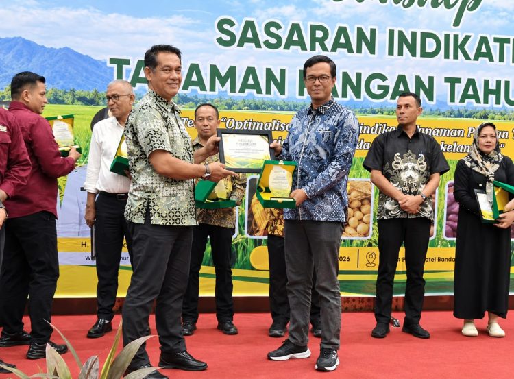 DTPHP Nagan Raya Raih Peringkat I pada Workshop Sasaran Indikatif Tanaman Pangan Tahun 2027 se-Aceh