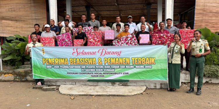 PT Socfindo Kebun Seunagan Salurkan Beasiswa untuk 100 Siswa dan Mahasiswa di Nagan Raya
